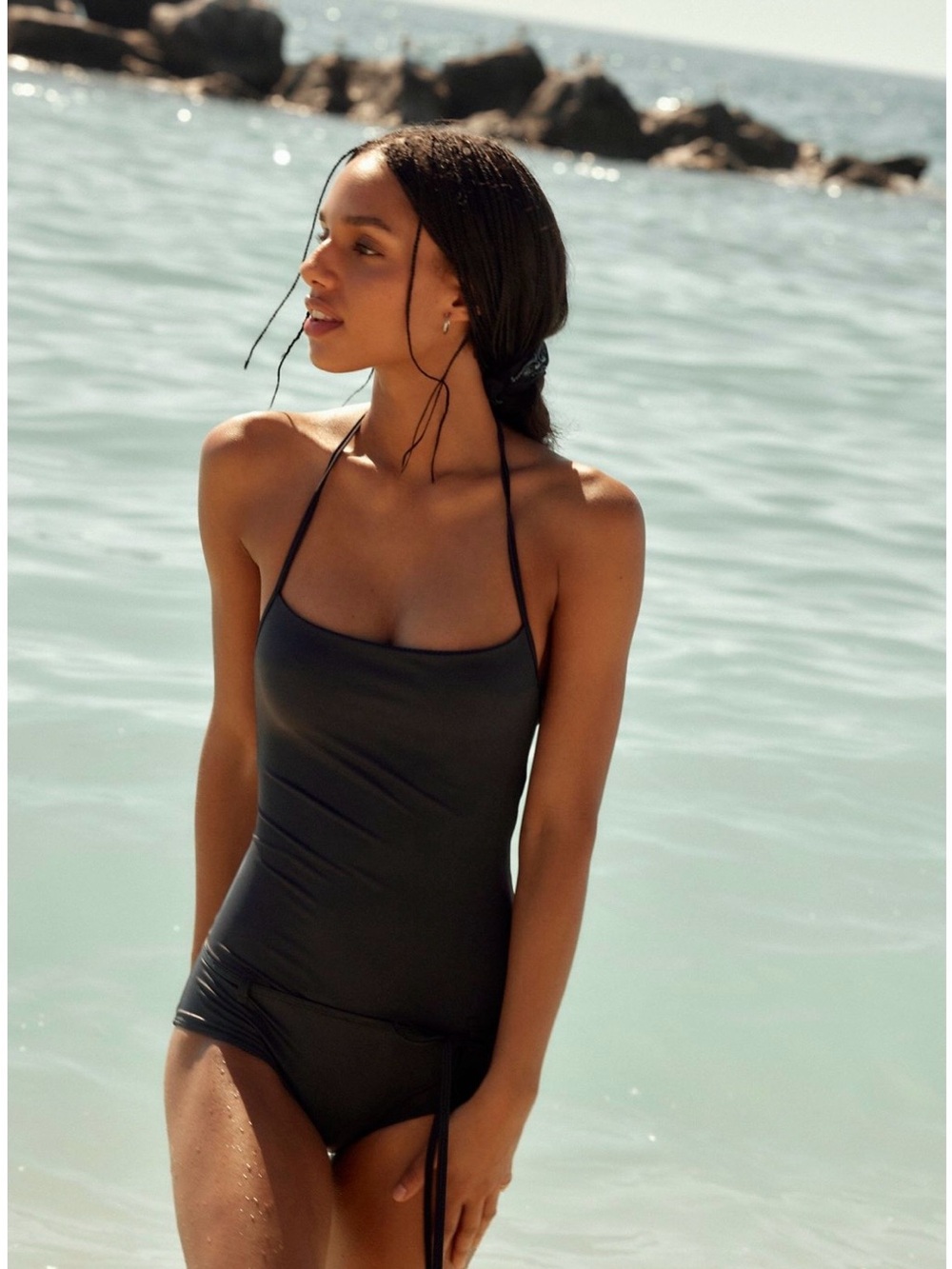 Free People Belle Anna Clara One Piece Swim Suit (Navy) - Picture 4 of 6